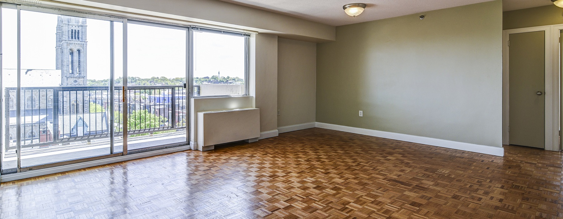 Spacious floor plan with balcony