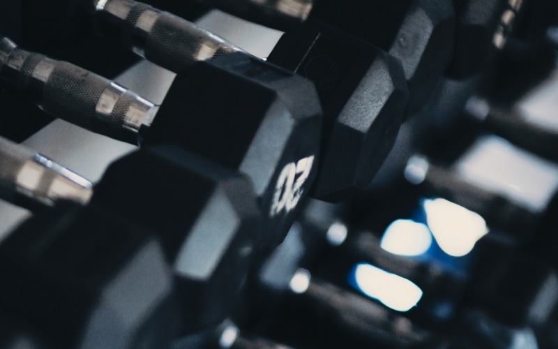 gym amenity dumbells