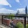 balcony with city views